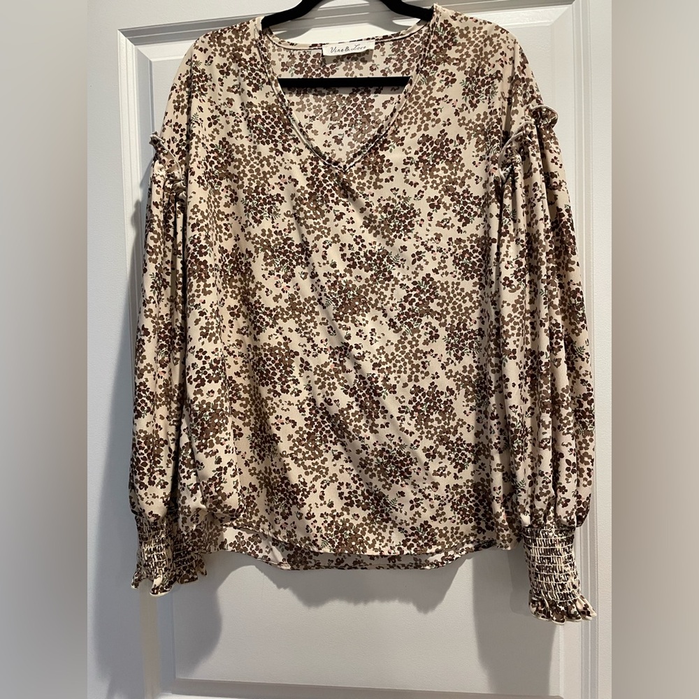 Boutique flowered shirt